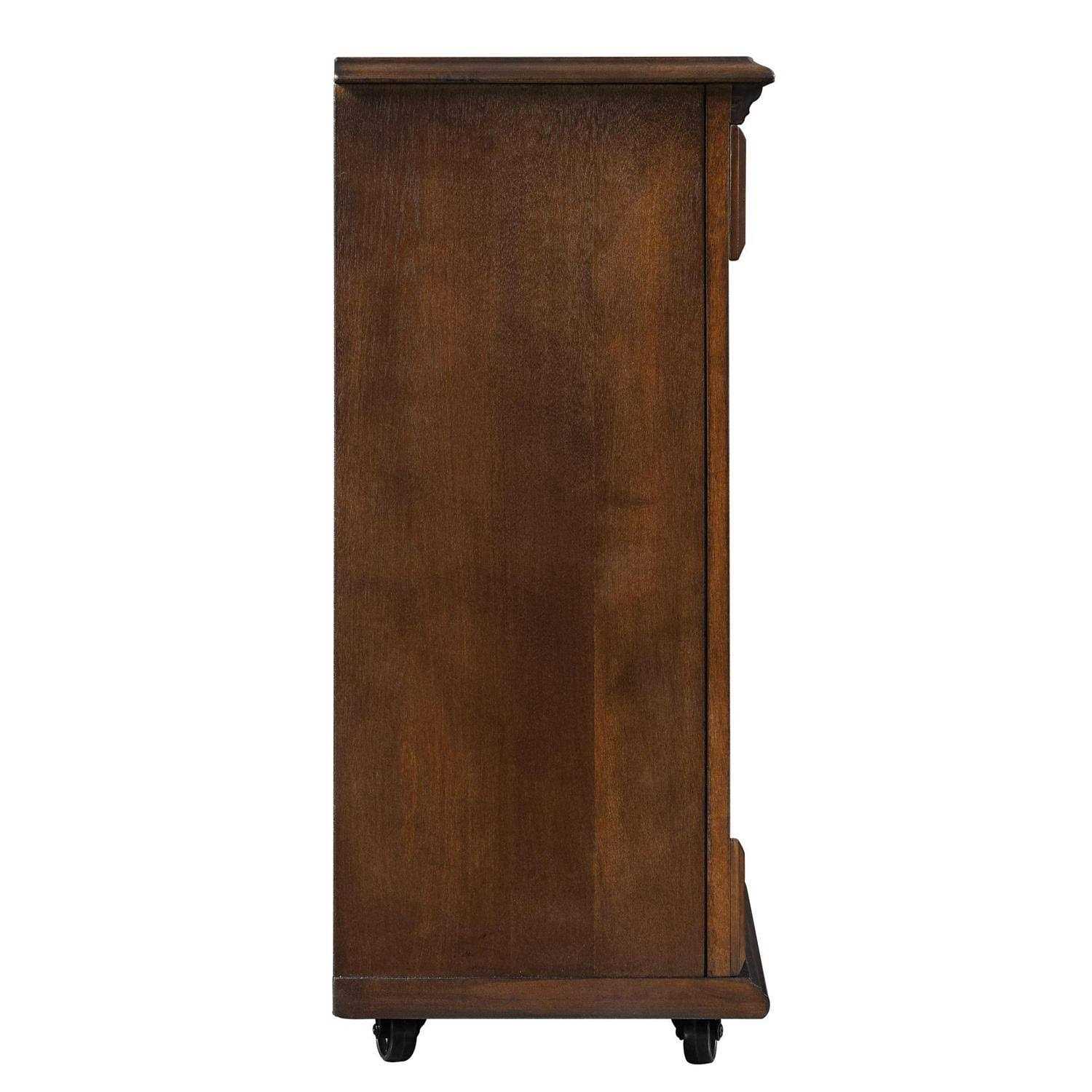 ChimneyFree Rolling Mantel with 3D Infrared Quartz Electric Fireplace