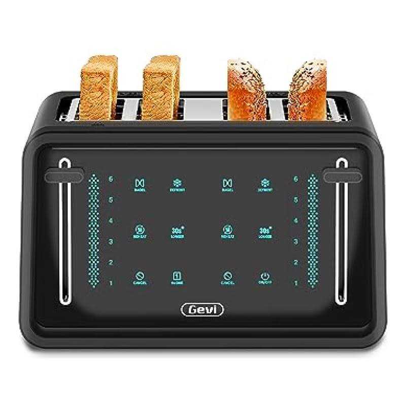 Elite Gourmet Stainless Steel 2-Slice LCD Toaster