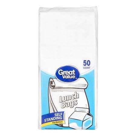 Great Value White Lunch Bags