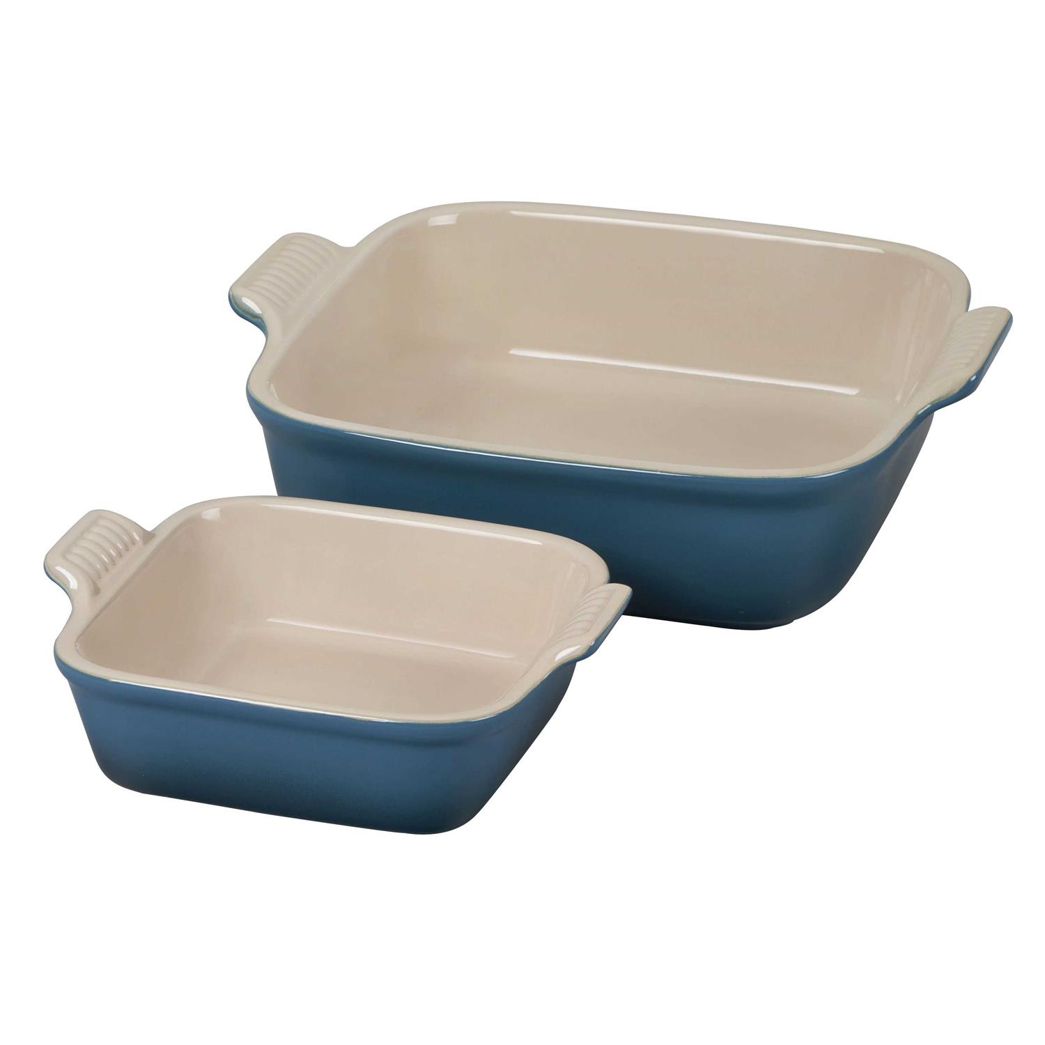 Le Creuset Heritage Set of 2 Square Dishes