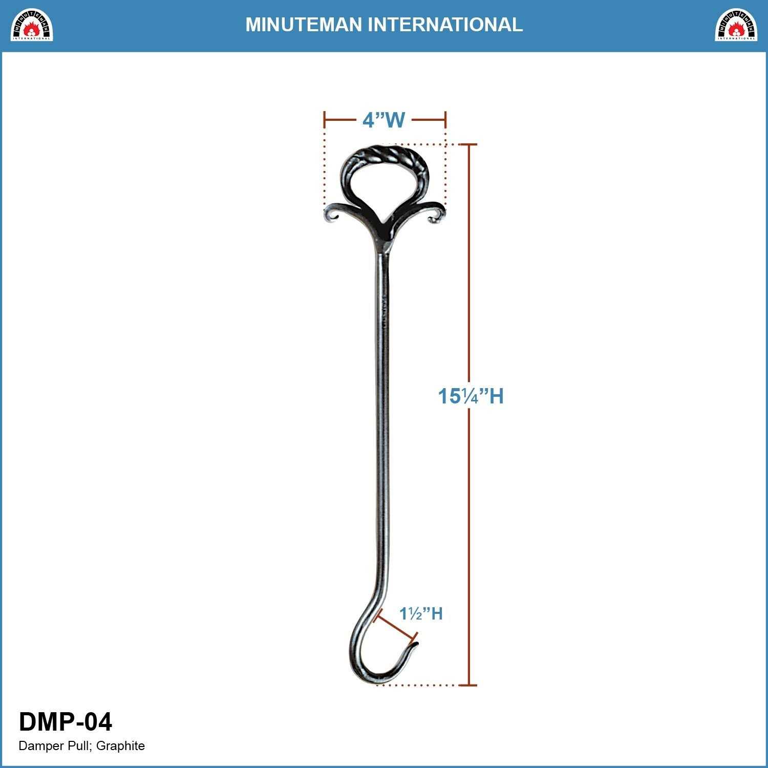 Minuteman Wrought Iron Damper Pull