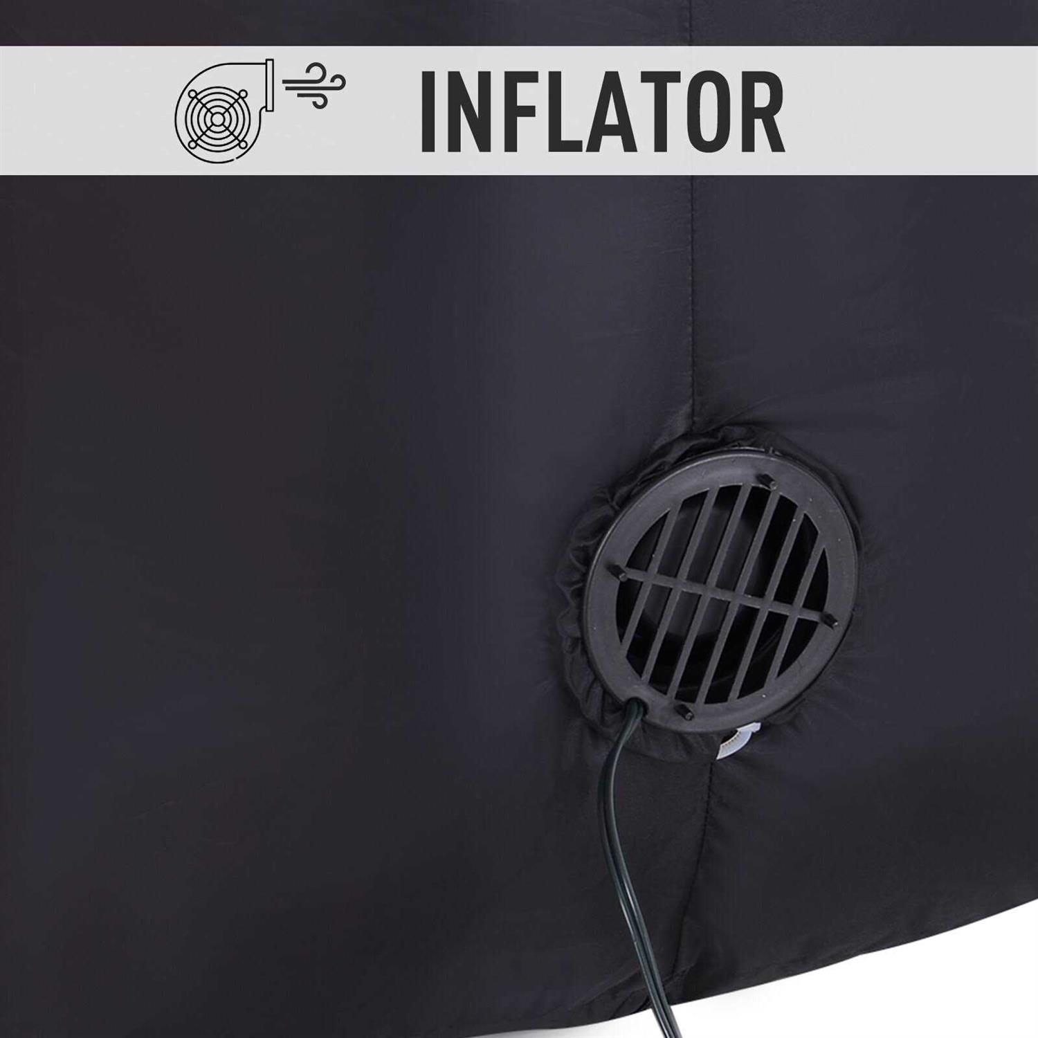 HOMCOM 8ft Christmas Iatable Santa Claus Wearing Camouflage