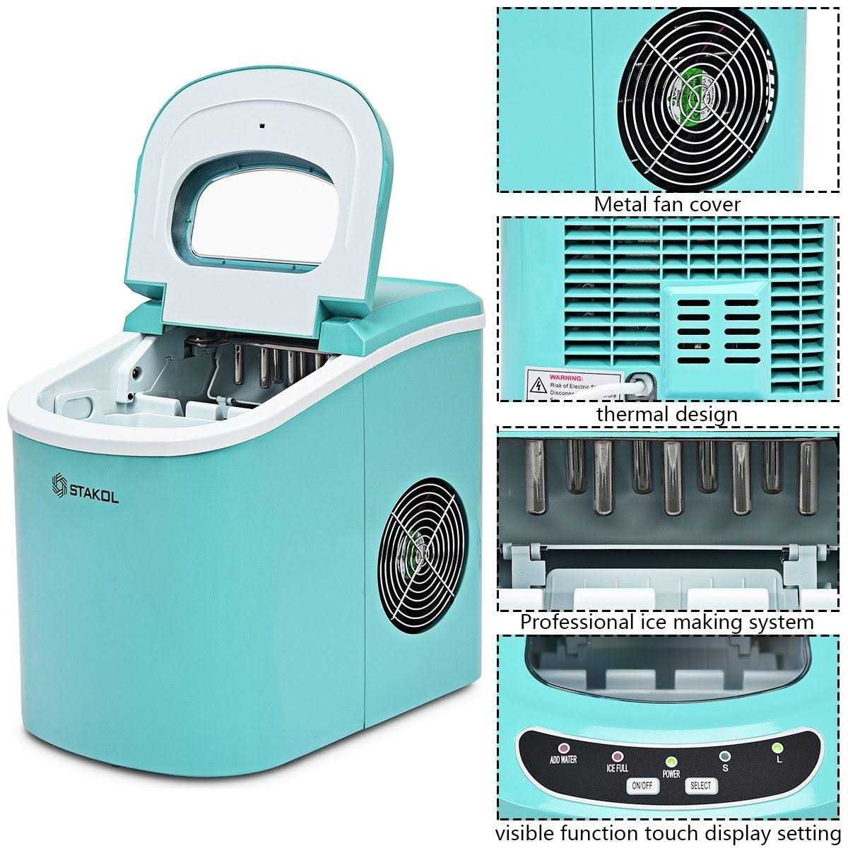 Costway Mini Portable Compact Electric Ice Maker Machine