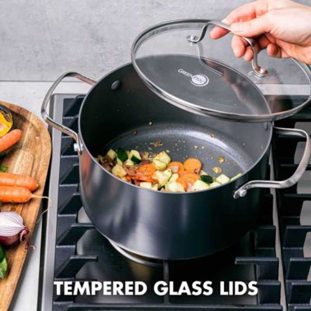 GreenPan Canterbury Nonstick Hard-Anodized Aluminum 10-Piece Cookware Set