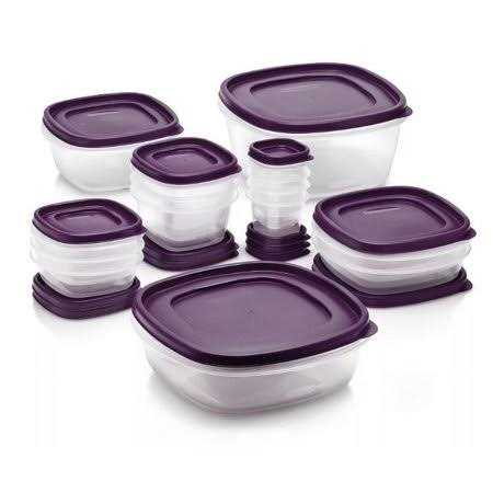 Rubbermaid 30pc Food Storage Containers Easy Find Lids Amethyst