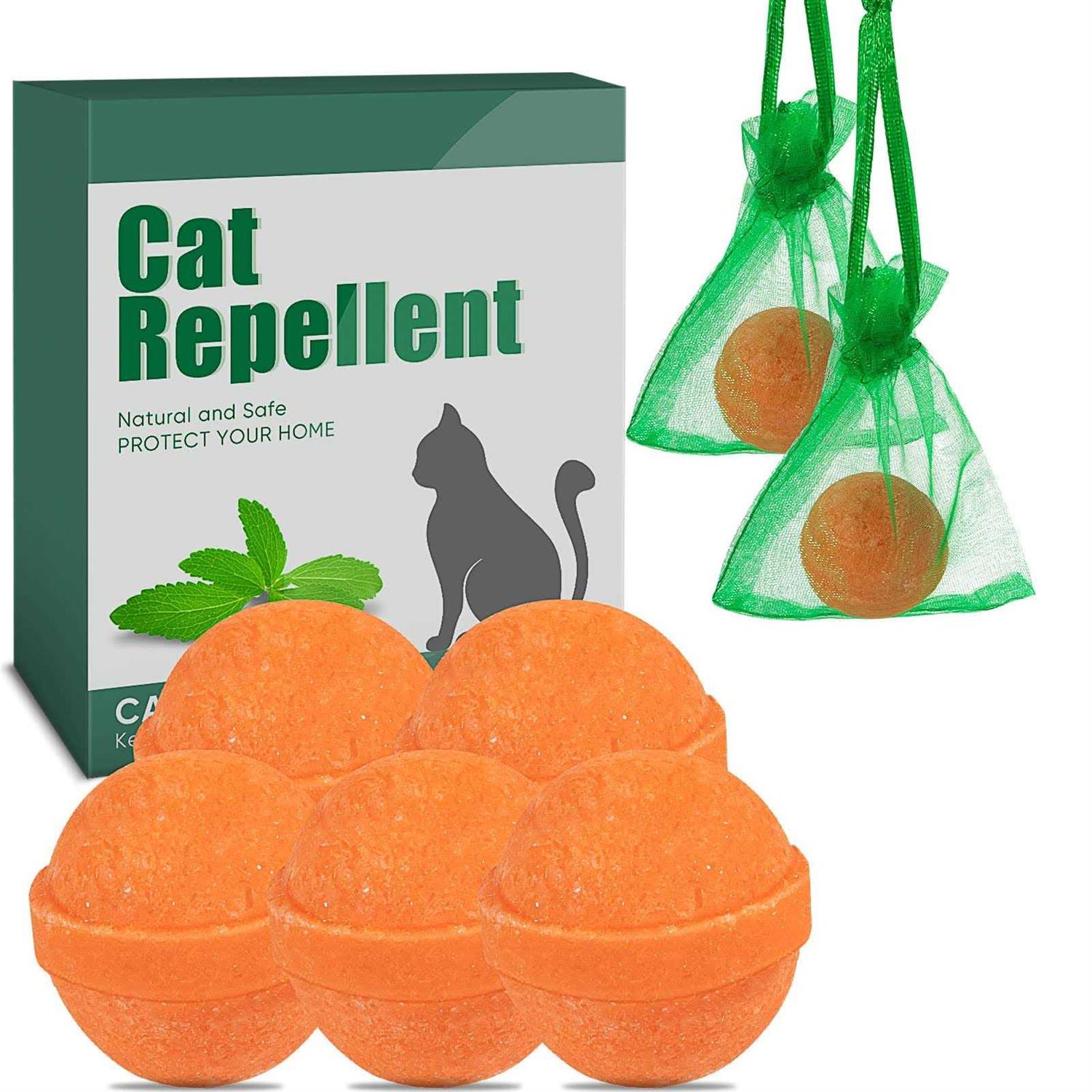 10 Pack Natural Cat Repellent Outdoor Indoor Peppermint Oil Cat Deterrent Outdoor Repels Cat Dog Deer Rabbit from Garden Yard Lawn Home Keep Your