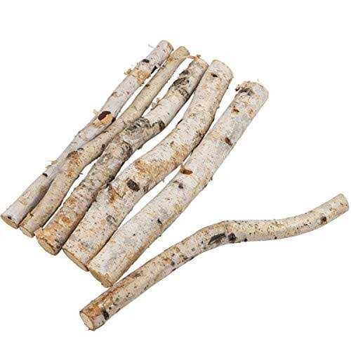 Uplama 6pack Small Birch Logs for Fireplace Unfinished Wood Crafts Diy Home Deco