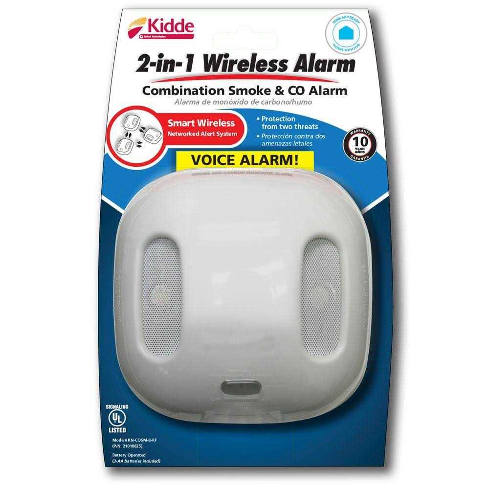 Kidde Battery Operated Smoke and Carbon Monoxide Combination Detector with Wire-Free Interconnect and Voice Alarm