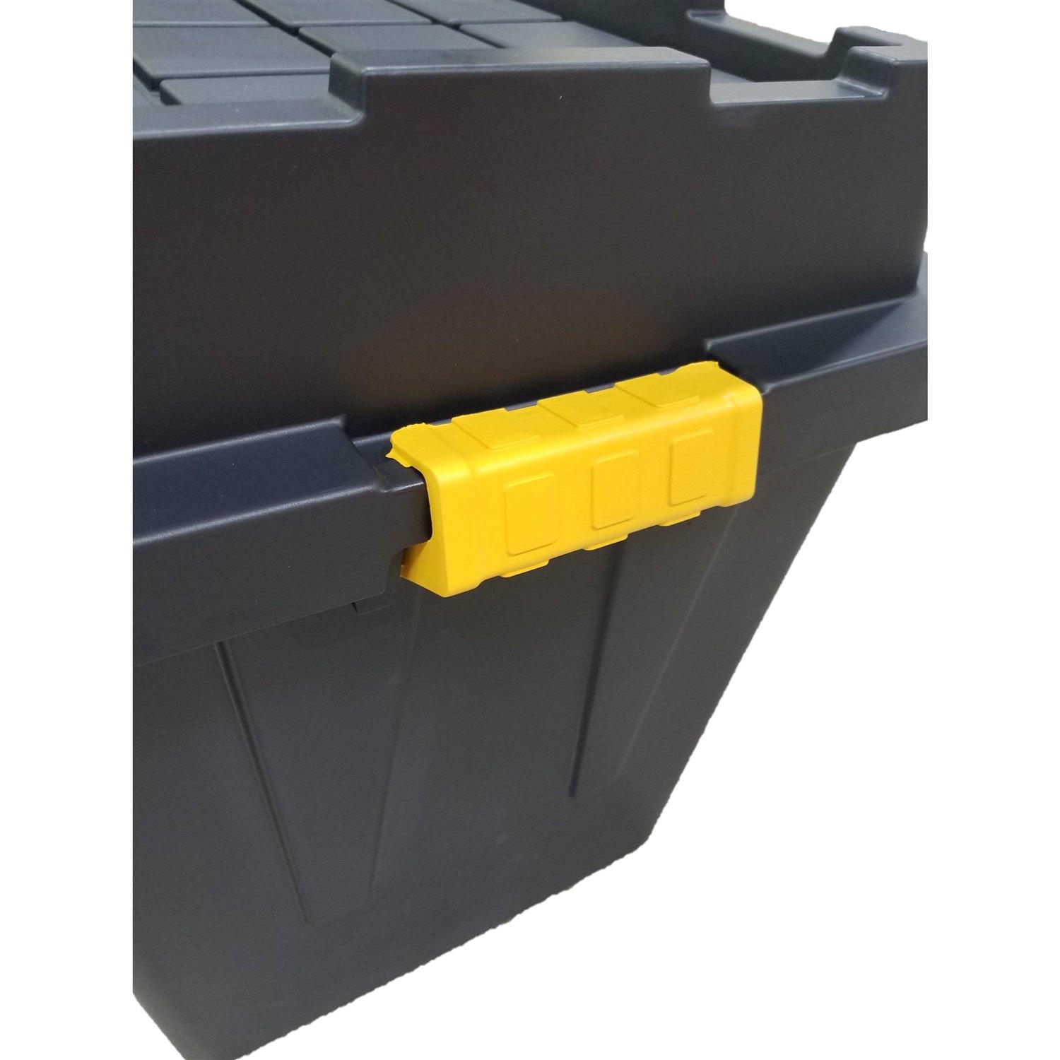 Commander 64-Gallon Black Tote with Latching Lid 1021710