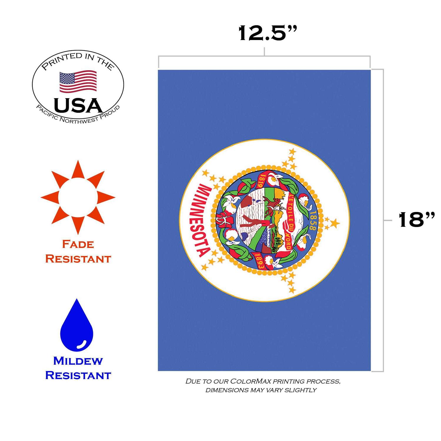 Toland Home Garden Minnesota State Flag Flag