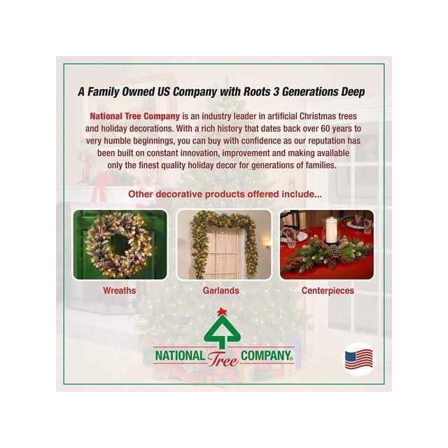 National Tree Company 9′ Winchester Pine Garland with Lights