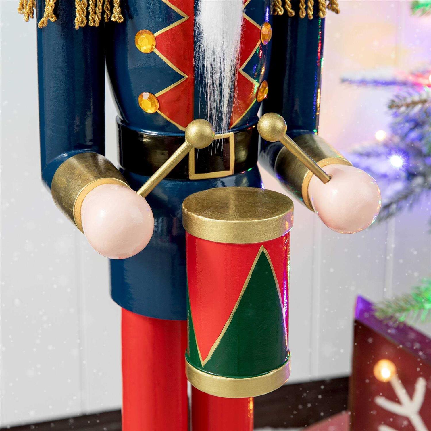 Glitzhome Wooden Christmas Nutcracker