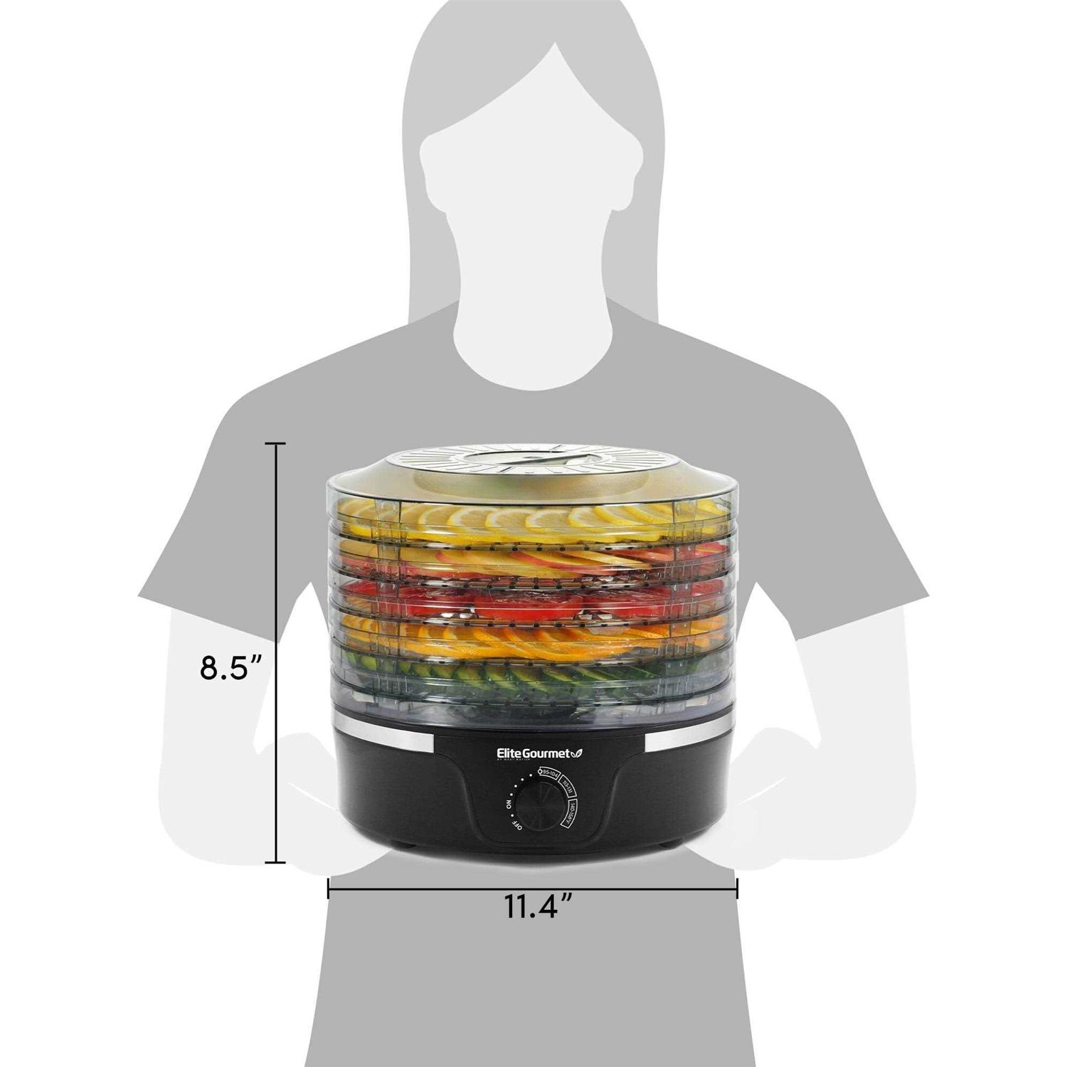Elite Gourmet Food Dehydrator Adjustable Temperature 5