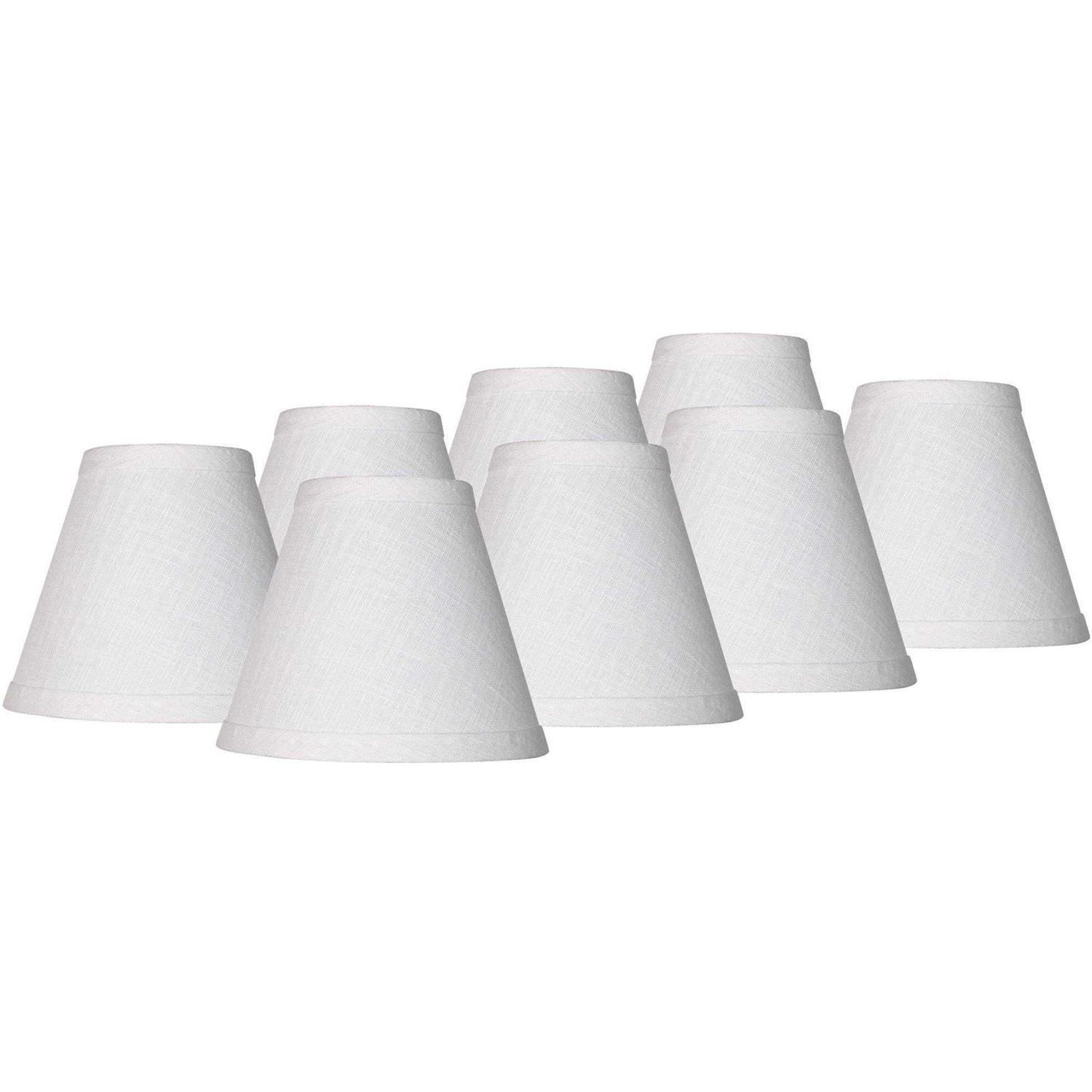 Springcrest Set Empire Lamp Shades Small 3 Top x 5 Bottom x High Candelabra Clip-On Fitting