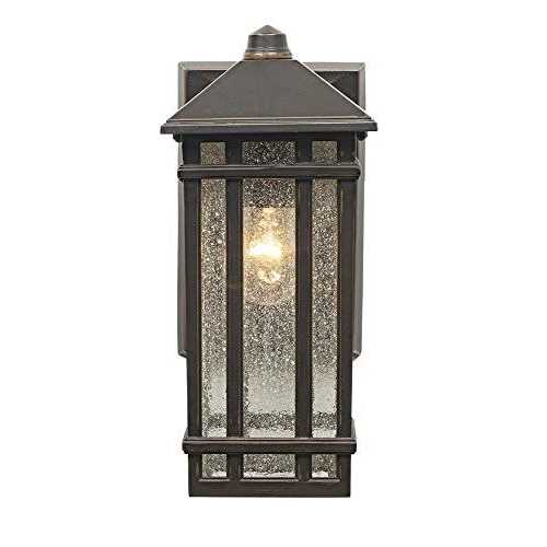 Kathy Ireland J du J Sierra Craftsman 10×22 High Bronze Outdoor Wall Light