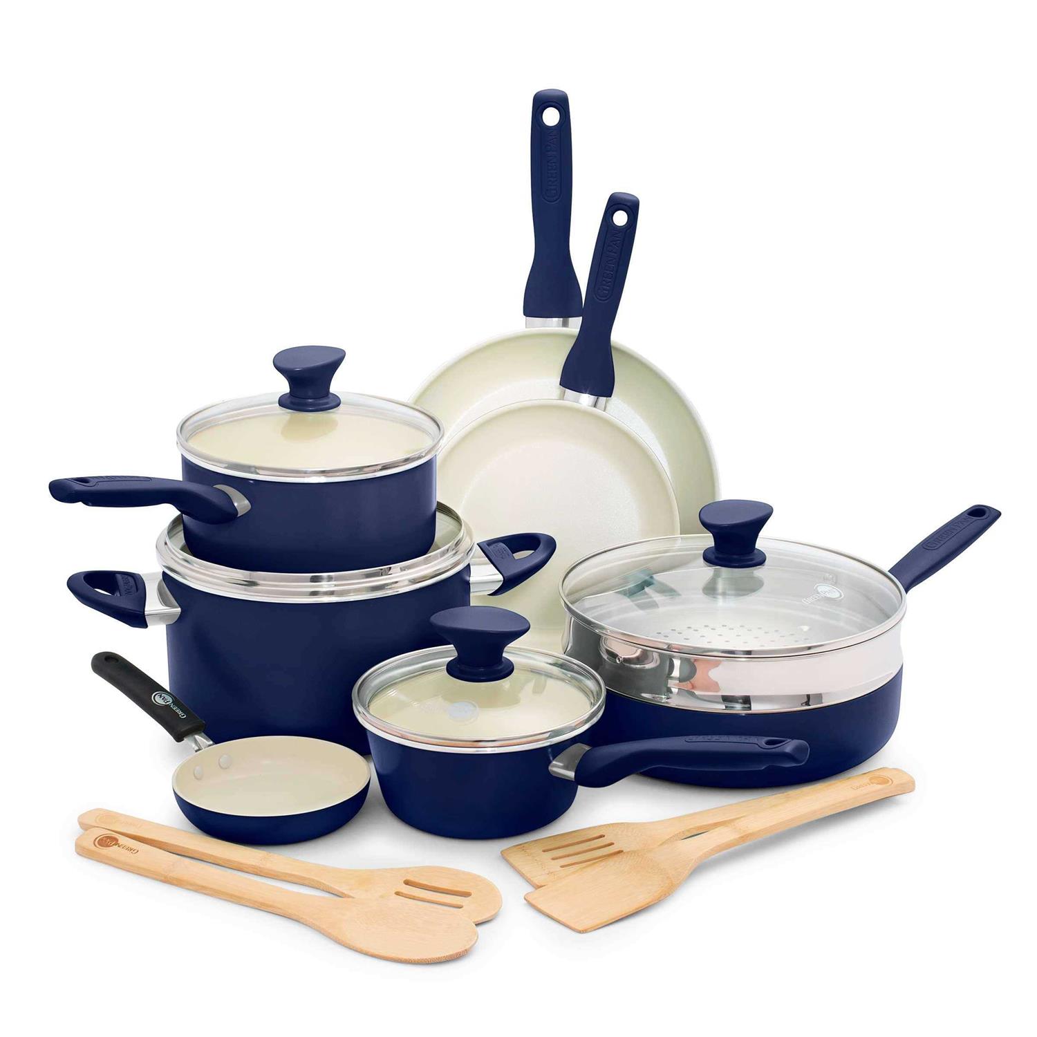 GreenPan Rio 16-Piece Ceramic Nonstick Cookware Set