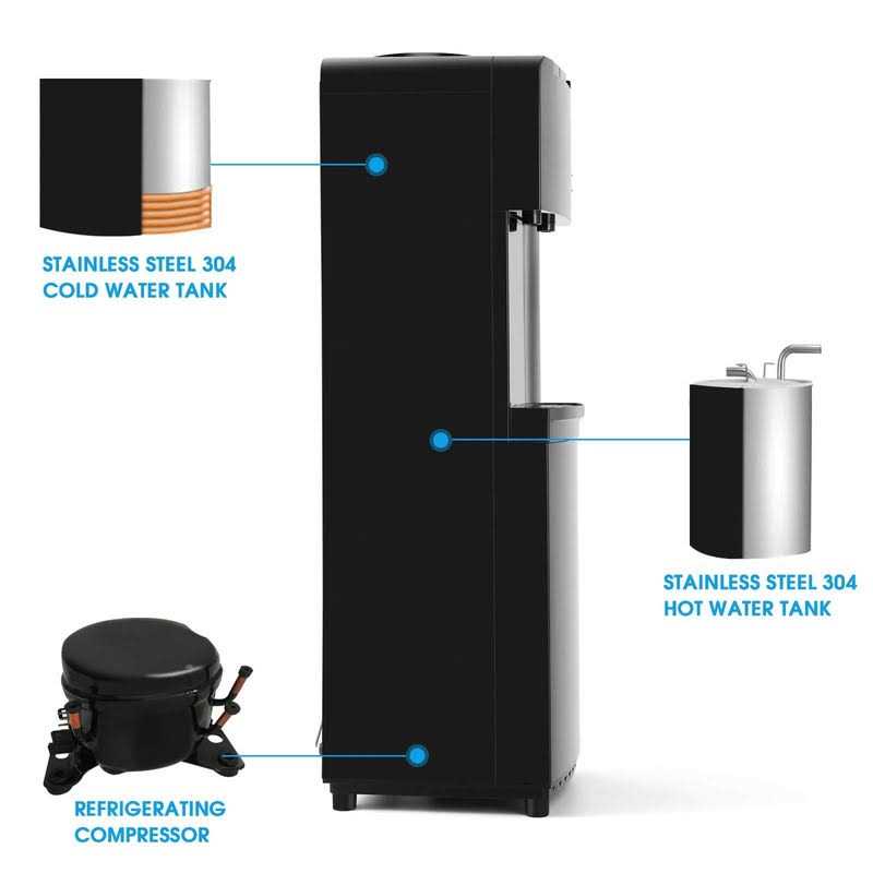 Artist hand Water Coolers 5 Gallon Top Load,Hot/Cold Water Cooler Dispenser