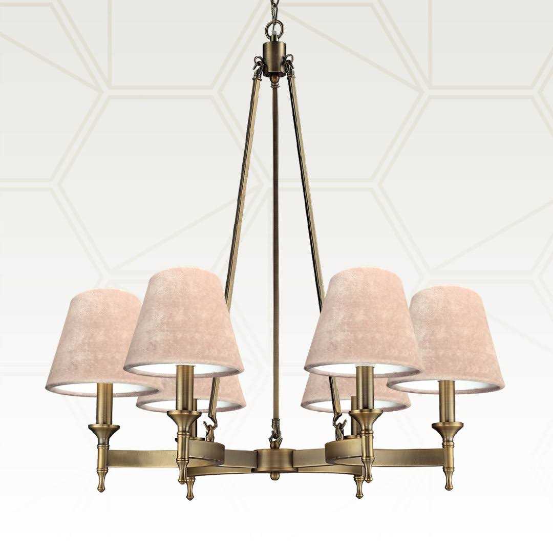 Royal Designs Inc. Clip On Chandelier Shade Velvet Fabric