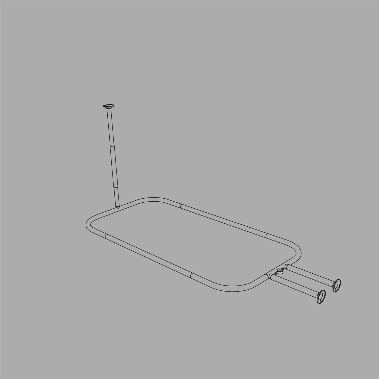 Zenna Home 34941WW Shower Hoop Rod