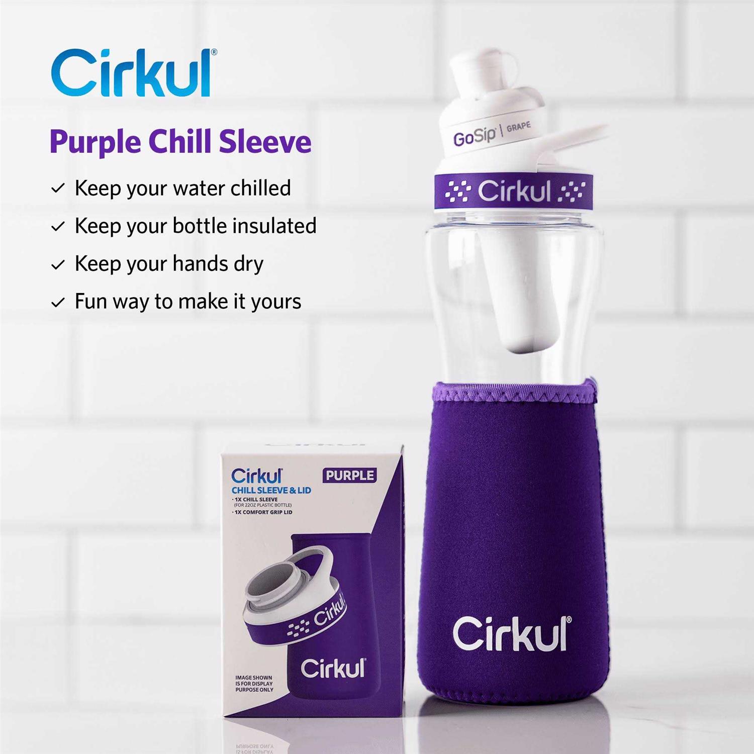 Cirkul Bottle Chill Sleeve & Comfort-Grip Lid