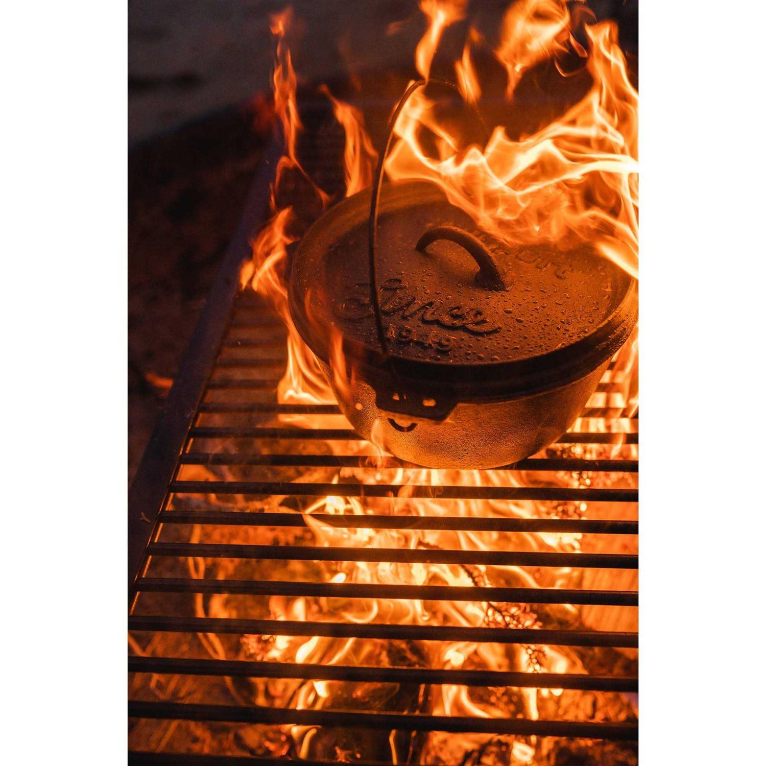 Stansport 1 QT Pre-Seasoned Cast Iron Dutch Oven Flat Bottom