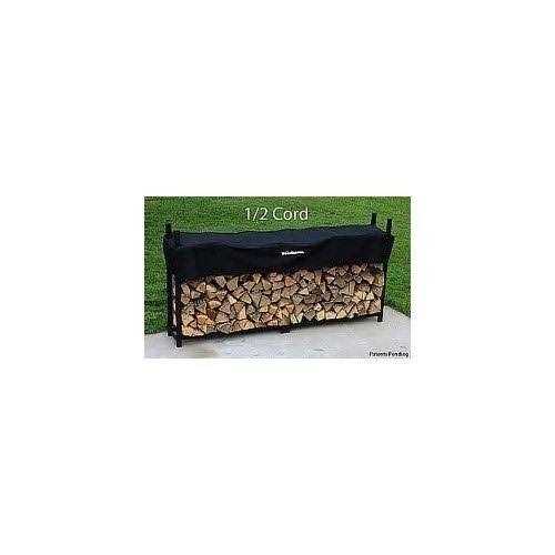 Woodhaven The 8 Foot Firewood Log Rack with Cover