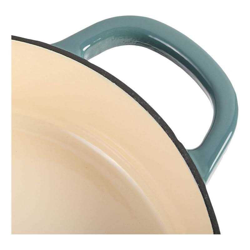 Crock Pot Artisan Enameled 5 Quart Cast Iron Round Braiser Pan Lid