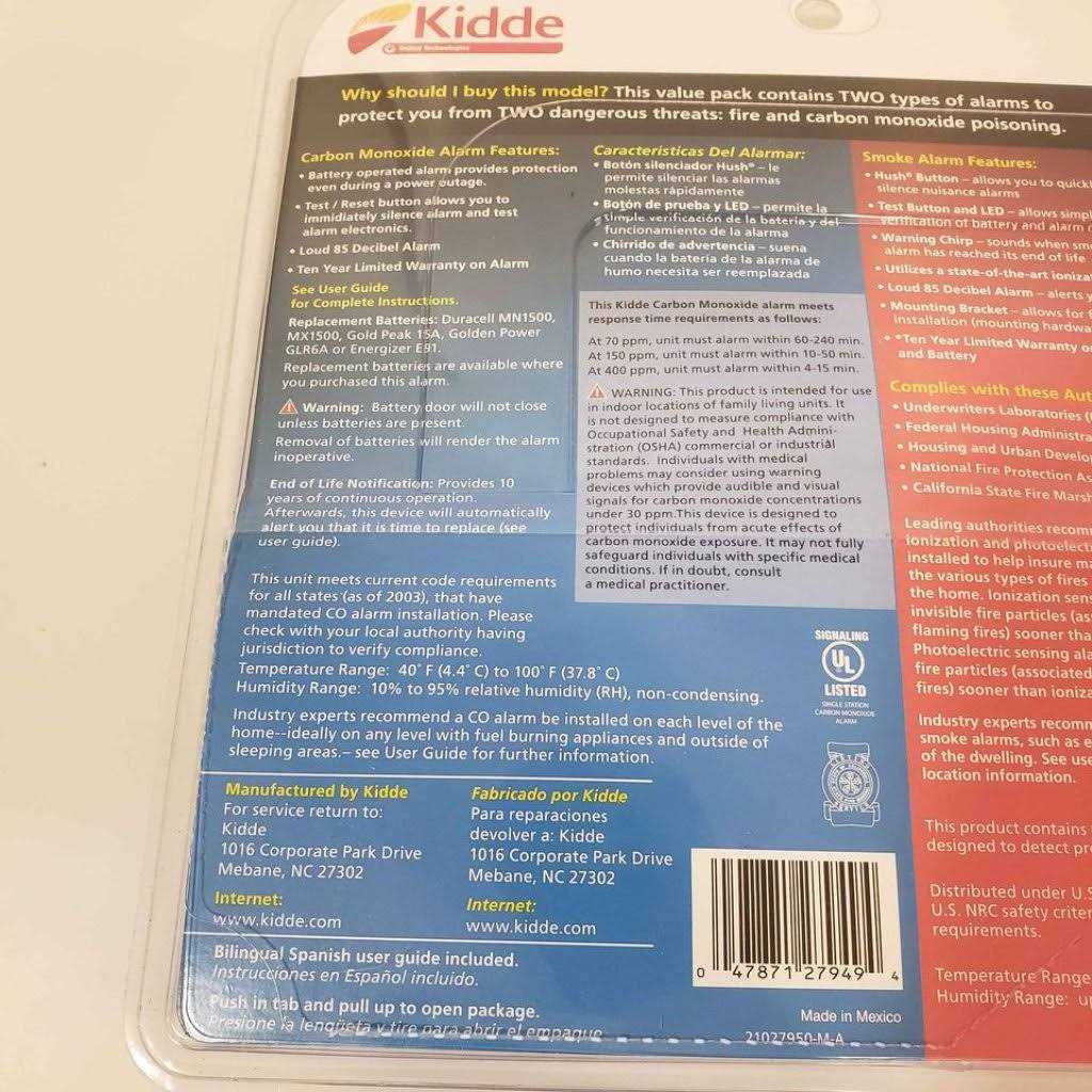 Kidde 10 Year Smoke Alarm and Carbon Monoxide Value Pack, Models i1040 and Kn-cob-lp2