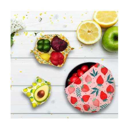 PICcircuit Reusable Beeswax Wrap 9 Pack Eco-Friendly Beeswax Wraps For Food