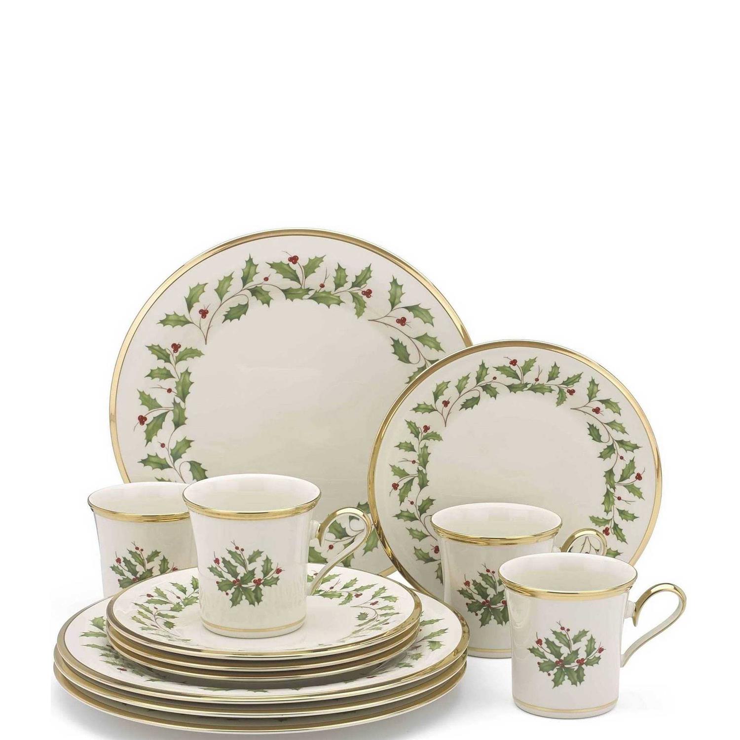 Lenox Holiday 12 Piece Dinnerware Set