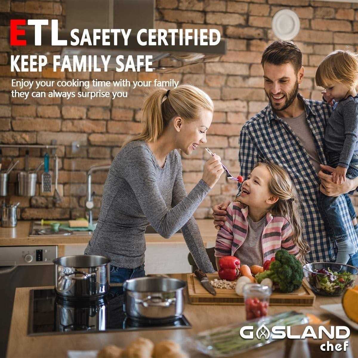 GASLAND Chef 30 Inch 4 Burner Sensor Touch Radiant Ceramic Cooktop