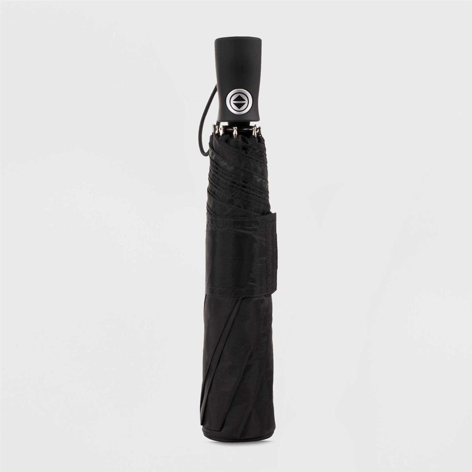 Totes Men’s One-touch Auto Open Close Sunguard ECO Compact Umbrella