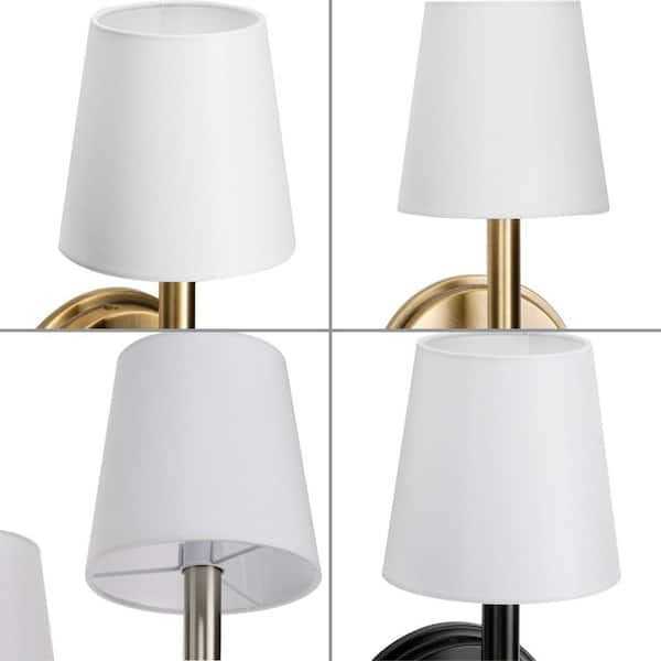 Progress Lighting Elara White Linen Accessory Tapered Shade P860060-000