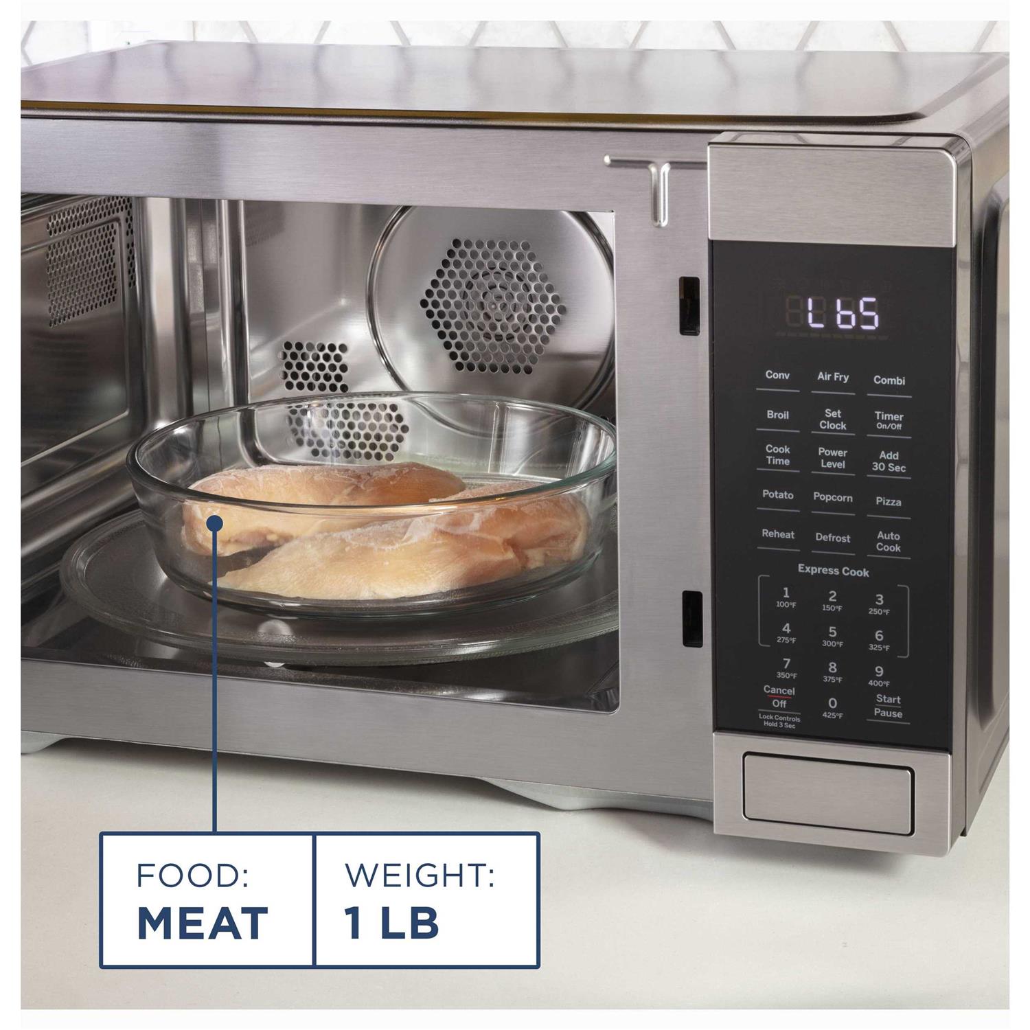 GE 1.0 Cu. Ft. Capacity Countertop Convection Microwave Oven with Air Fry