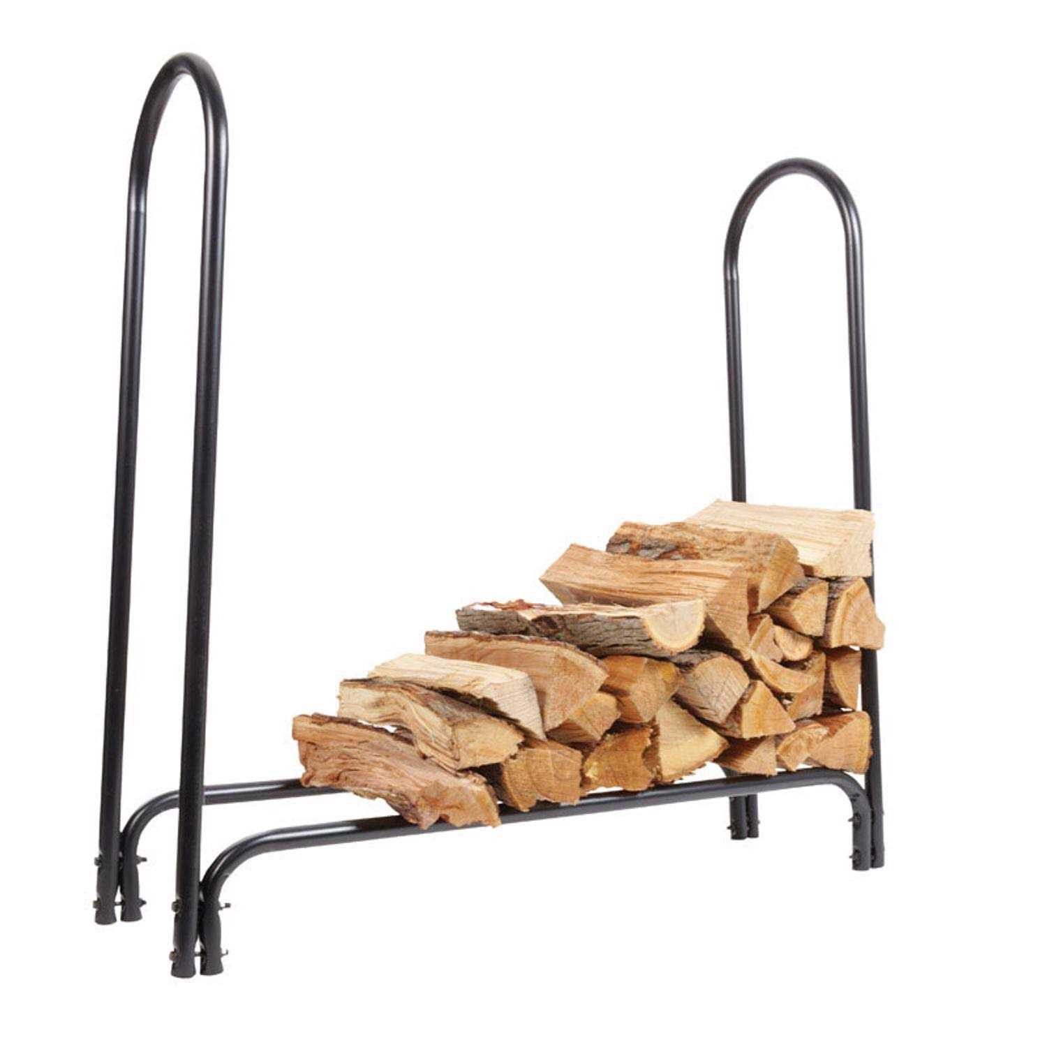 Panacea Black Deluxe Steel Log Rack