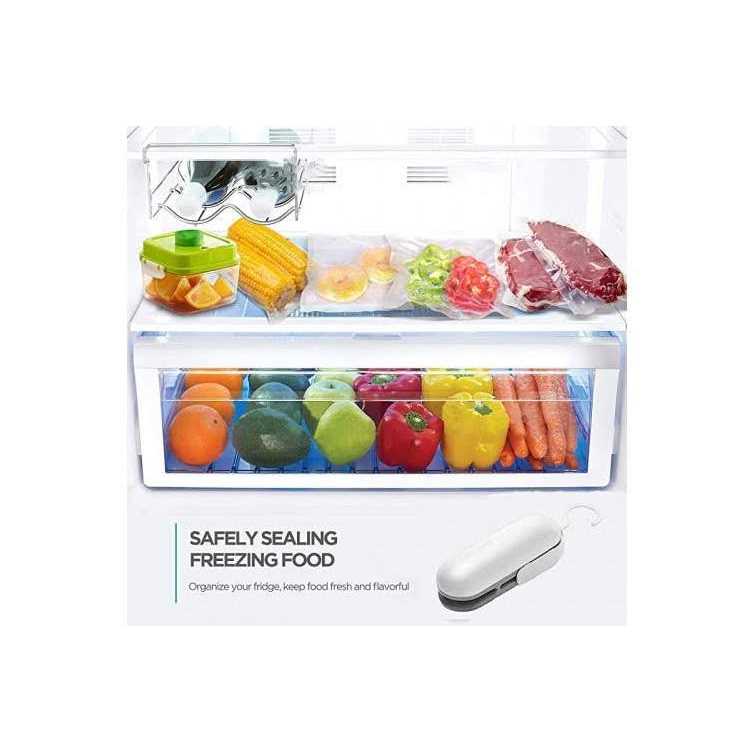 Mimill Mini Bag Sealer, Handheld Heat Vacuum Sealers, Bag Sealer Heat Seal, 2 in 1 Heat Sealer and Cutter Handheld Portable Bag Resealer Sealer