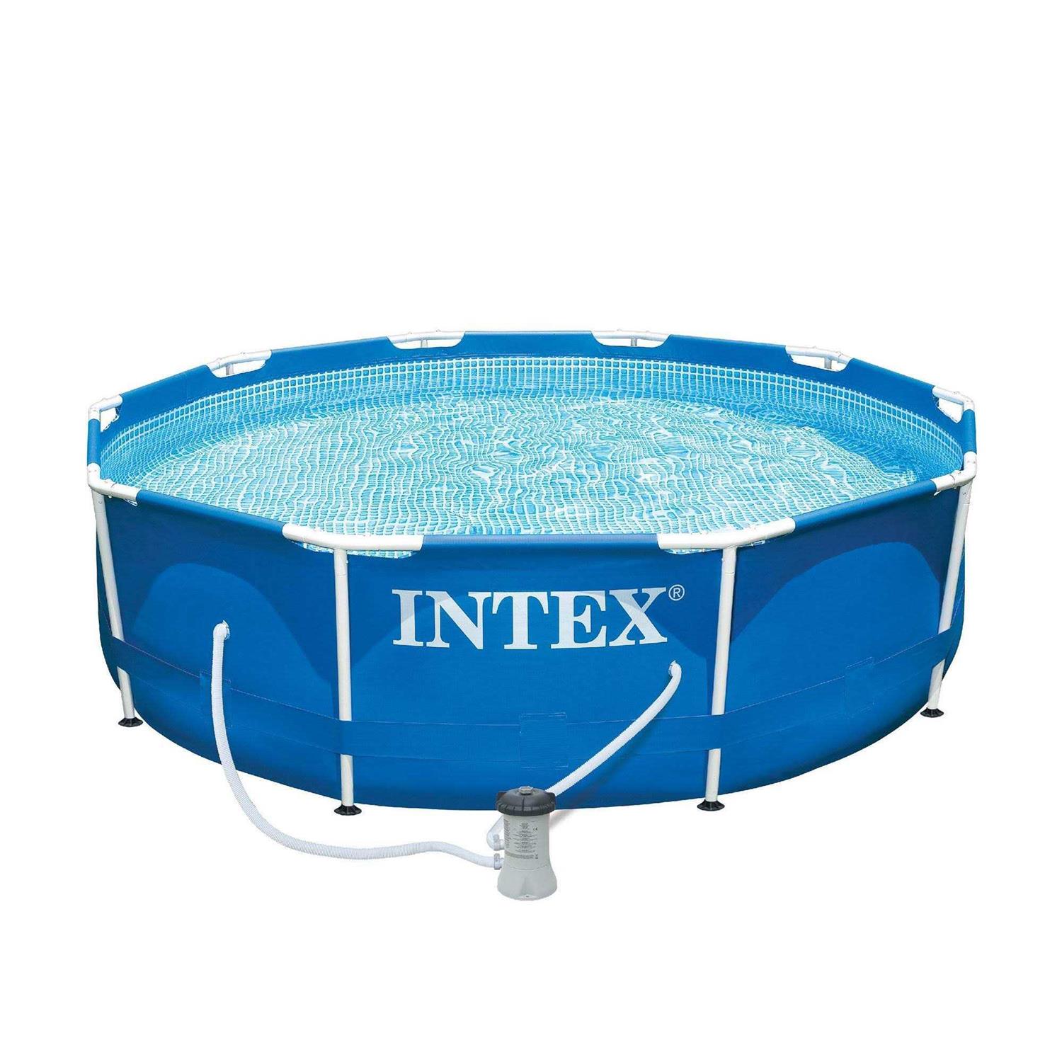 Intex Metal Frame Above Ground Swimming Pool Filter Pump