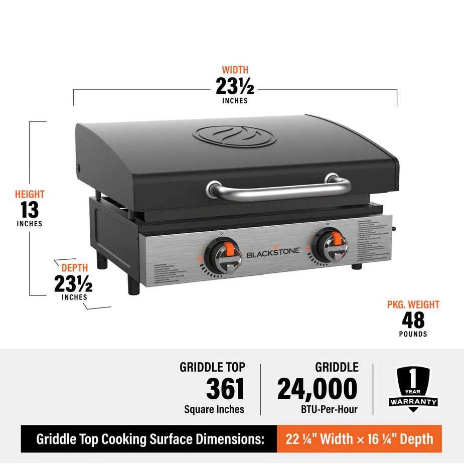 Blackstone 1968 On The Go Tabletop Griddle with Hood