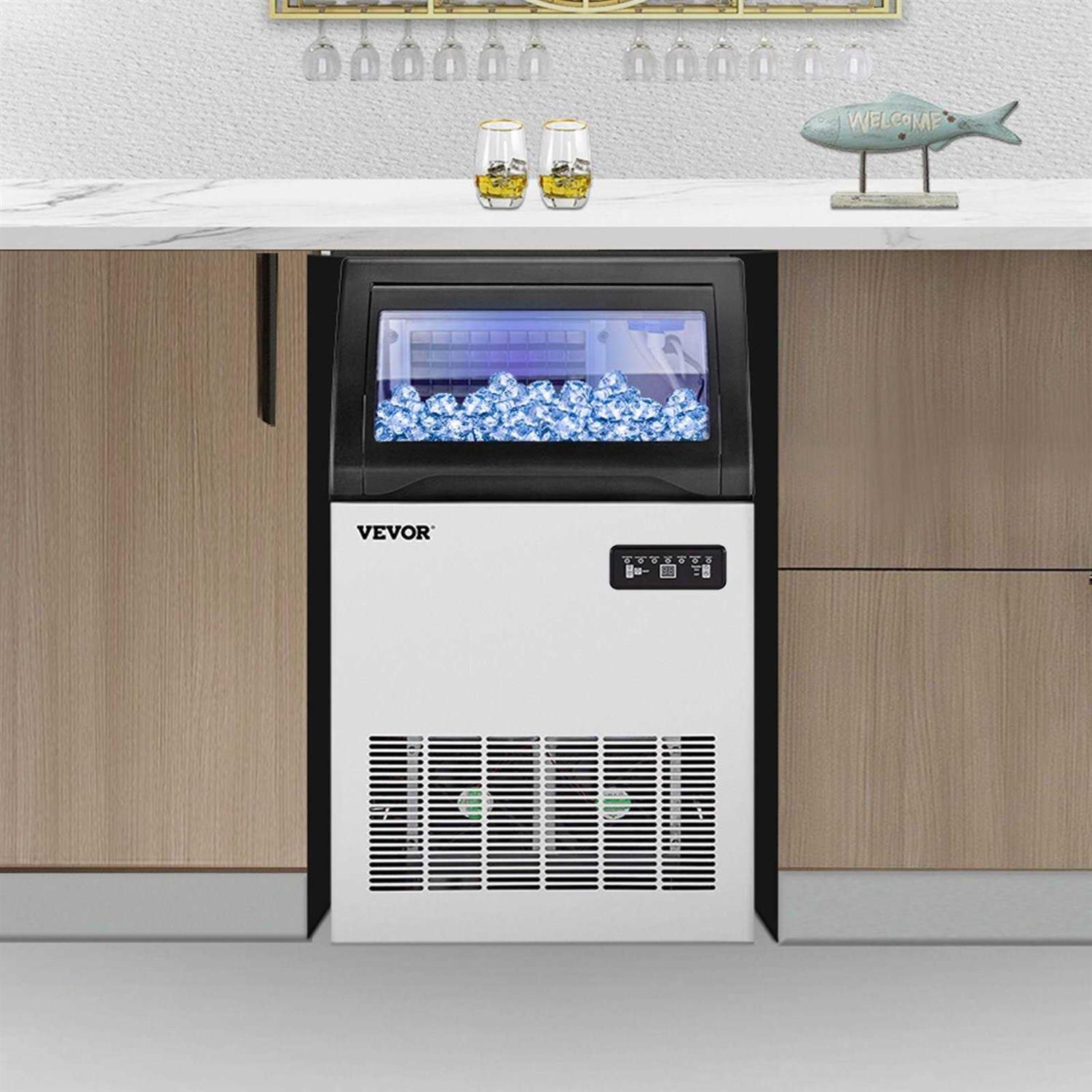 VEVOR 110V Commercial Ice Maker 360lbs/24H FBZBJSKF-D80F0001V1