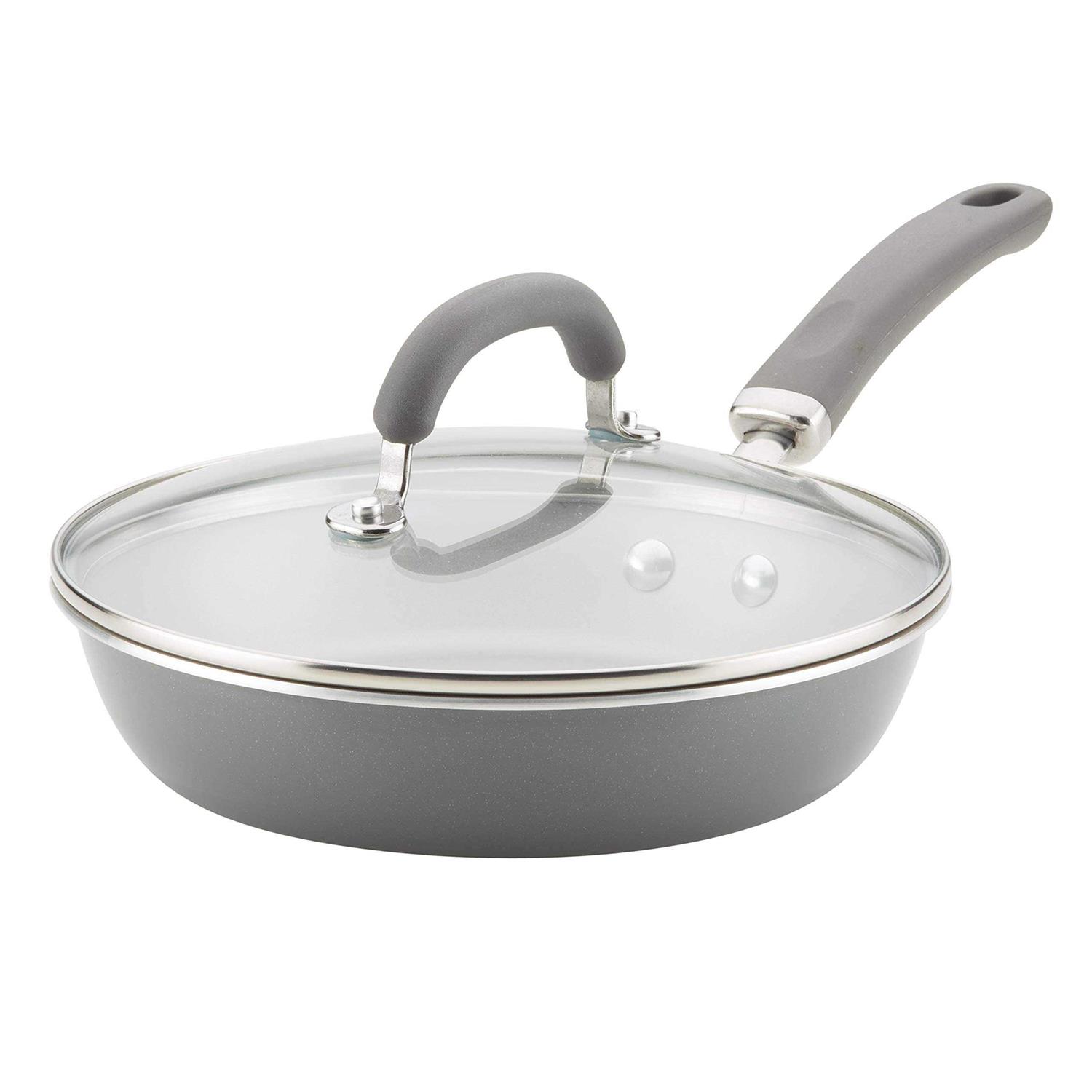 Rachael Ray Create Delicious Aluminum Nonstick Covered Deep Skillet