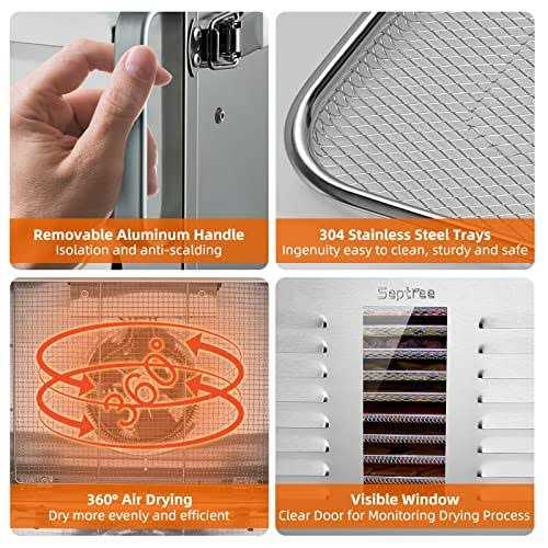 Septree Food Dehydrator for Jerky, Meat, Fruit, Beef, Herbs, and Pet Food
