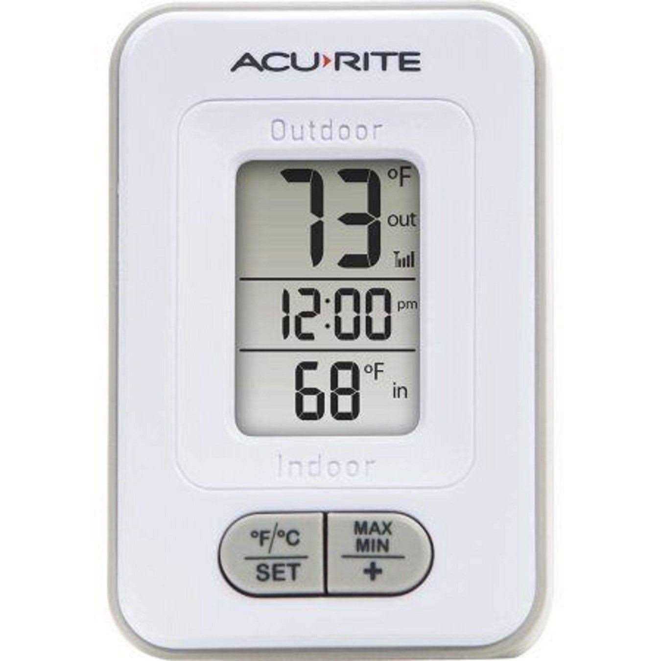 Acurite Wireless Indoor & Outdoor Digital Thermometer with Clock