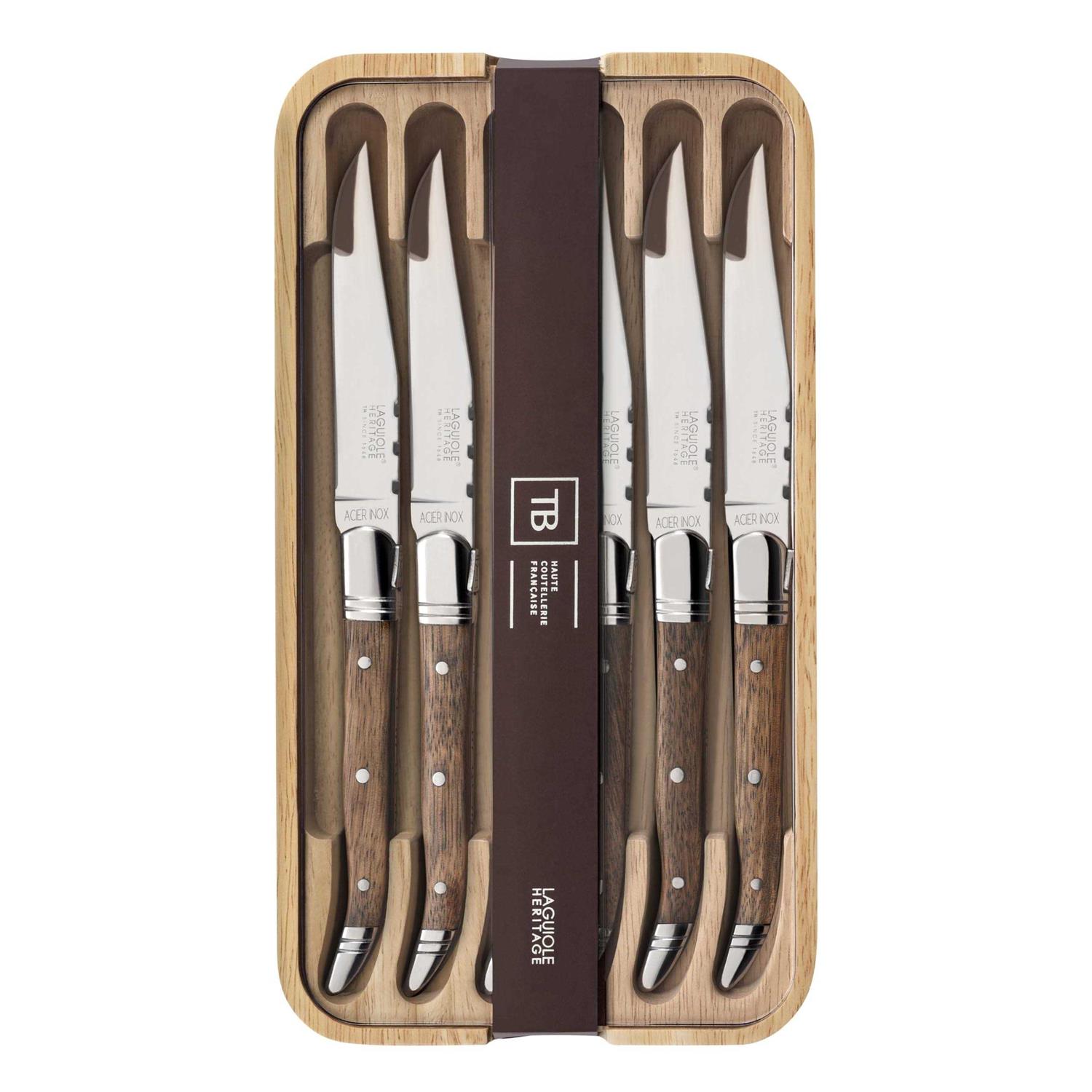Laguiole Evolution Laguiole Tradition 6-Piece Steak Knife Set