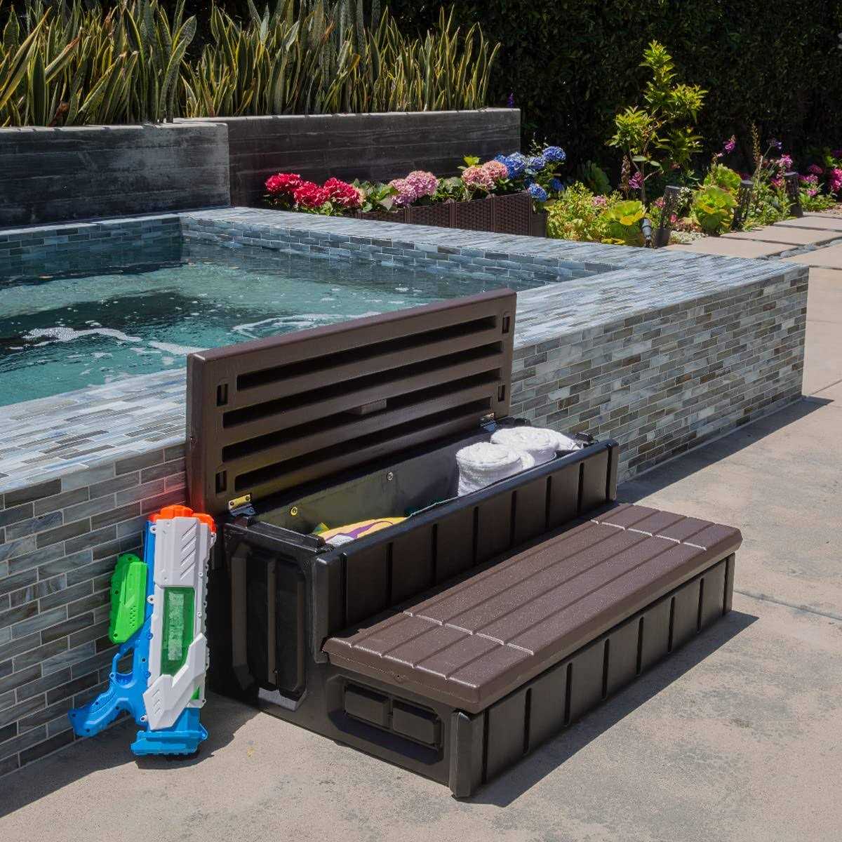 XtremepowerUS Universal Spa and Hot Tub Resin with Storage