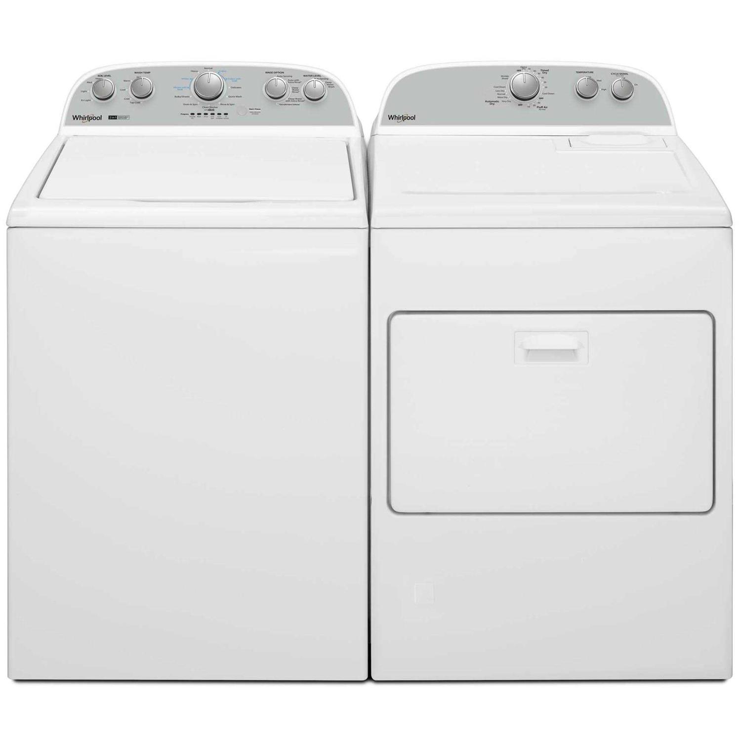 3.8-3.9 Cu. Ft. Whirlpool Top Load Washer with Removable Agitator