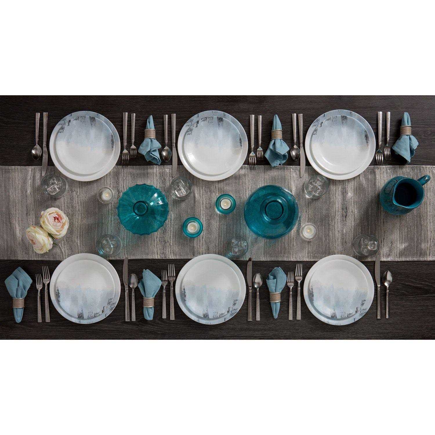 Corelle Tranquil Reflection 12-Piece Dinnerware Set