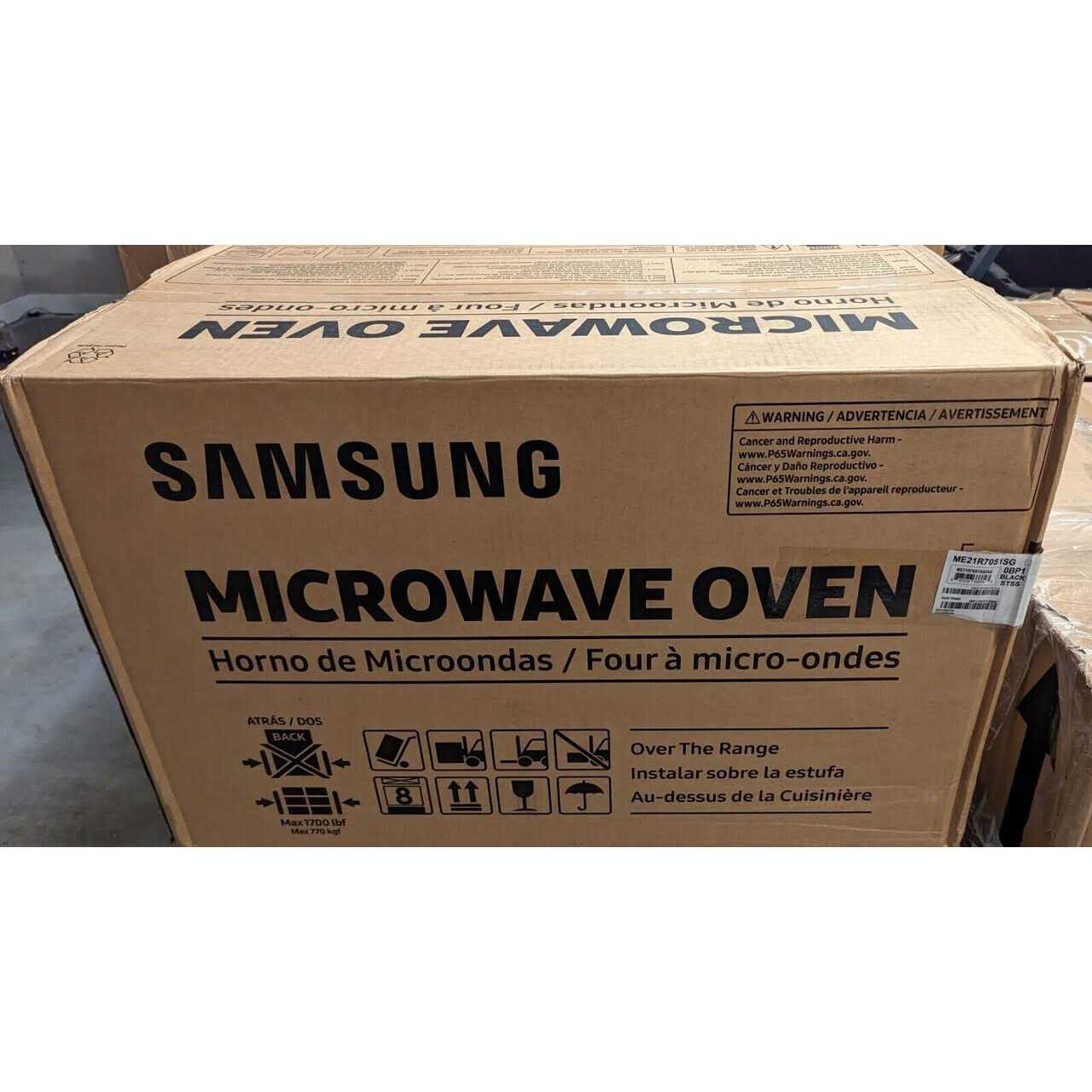 Samsung 2.1 cu. Ft. Over-the-Range Microwave ME21R7051SG