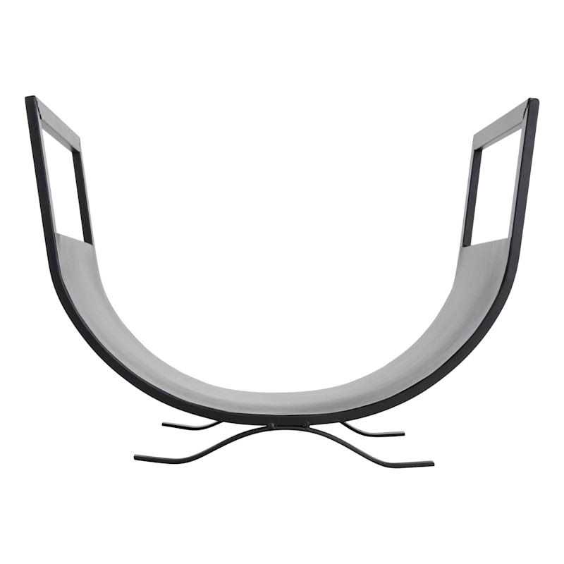 At Home Simple Fireplace Log Holder