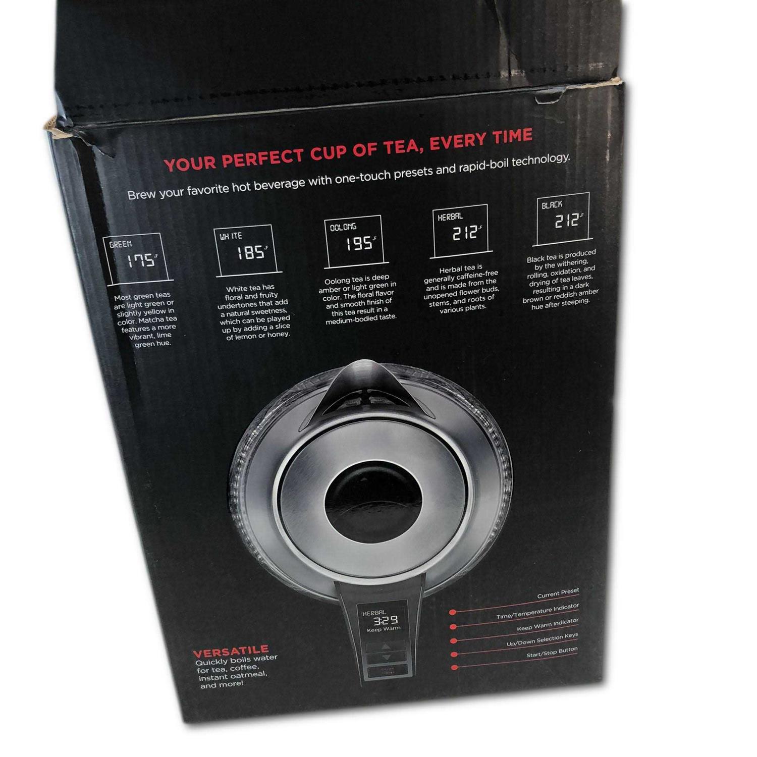 Chefman 1.8L Digital Electric Glass Kettle