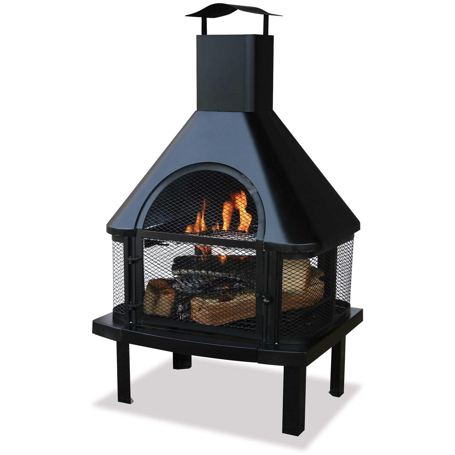 Endless Summer Wood Burning Outdoor Firehouse with Chimney